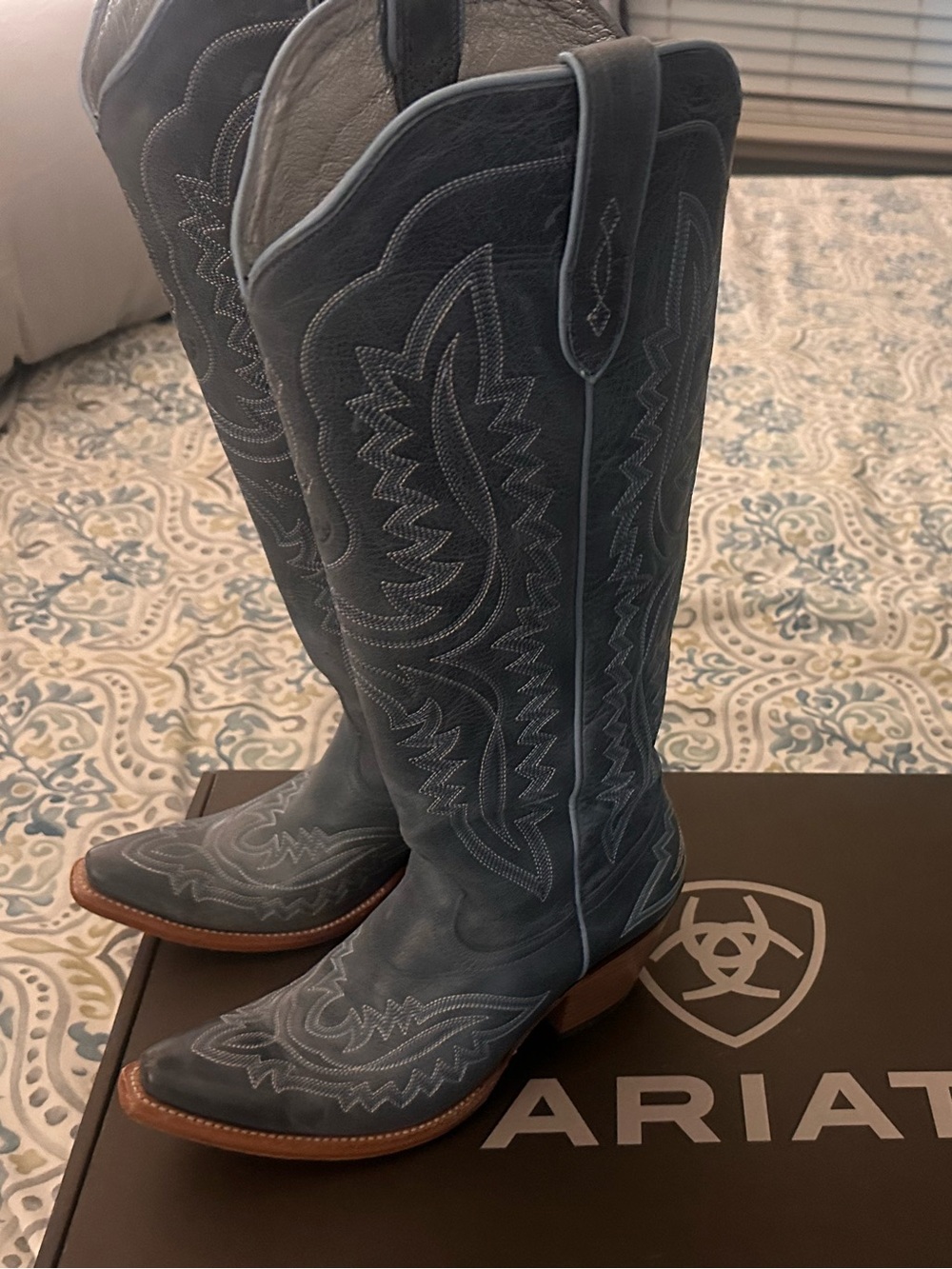Blue Ariat Boots